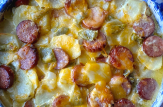 SCALLOPED POTATOES AND SAUSAGE &#82...