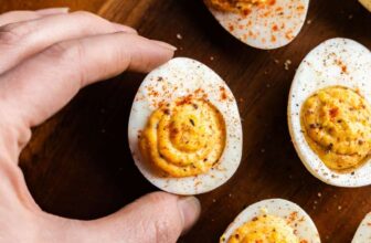 BBQ Deviled Eggs – The Stay A...