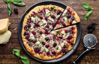 Blackberry Basil Ricotta Pizza