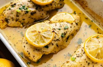 Easy Lemon Herb Baked Chicken Breas...
