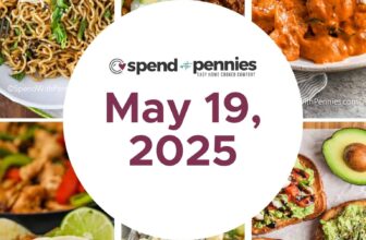 Weekly Meal Plan May 19, 2025