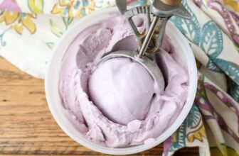 Grape Ice Cream – Barefeet in...