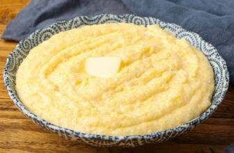Creamy Cheesy Polenta – Baref...