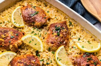 Lemon Garlic Parmesan Baked Chicken...